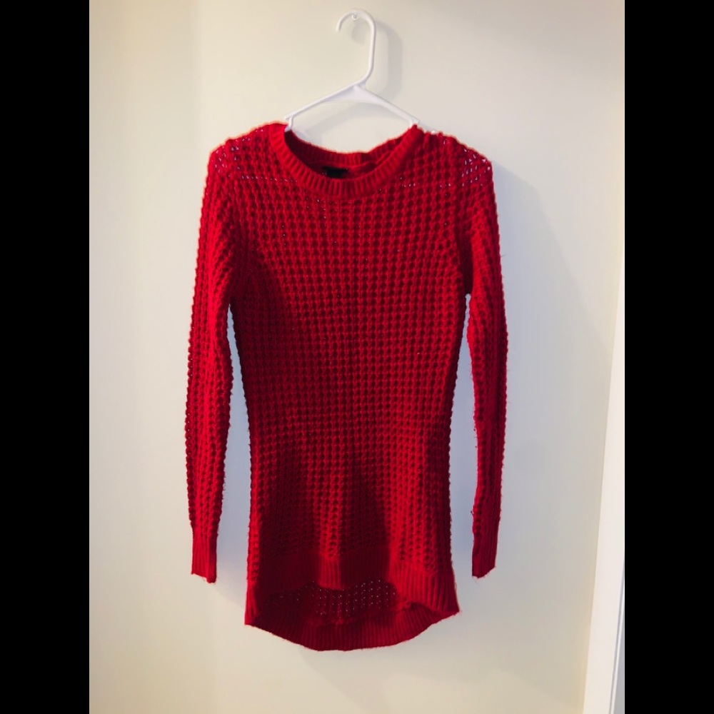 Red Long Sweater